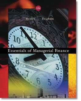 essentials of managerial finance 13th edition brigham PDF