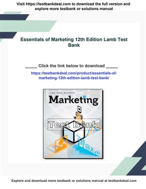 essentials of marketing 12th edition ebook Epub
