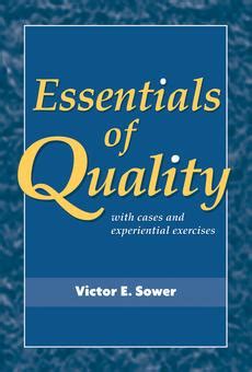 essentials of quality with cases and experiential exercises Ebook Doc