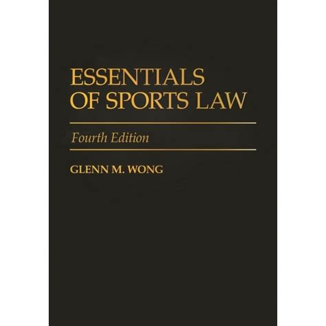 essentials of sports law fourth edition Epub