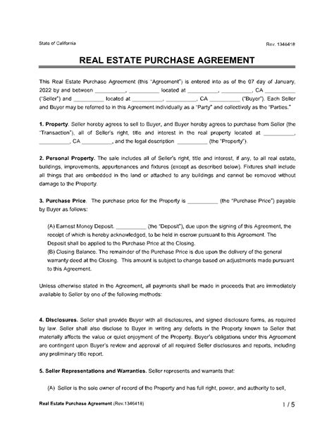 essentials of the california residential purchase agreement Reader