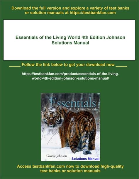 essentials of the living world 4th edition Ebook Reader