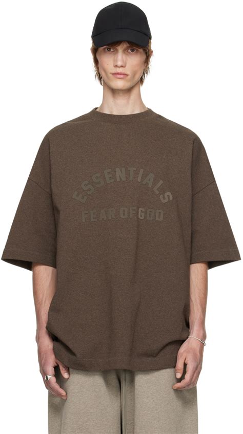 essentials shirt brown