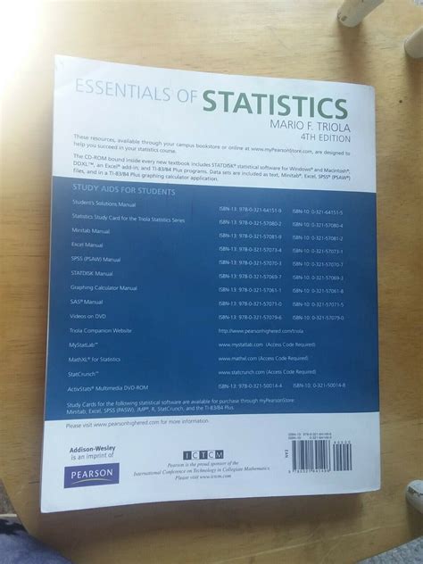 essentials statistics mario triola 4th edition Doc