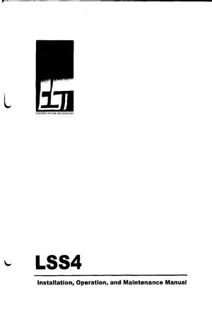 est lss4 36 manual Reader
