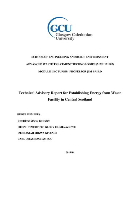 establishing an energy test facility report Kindle Editon