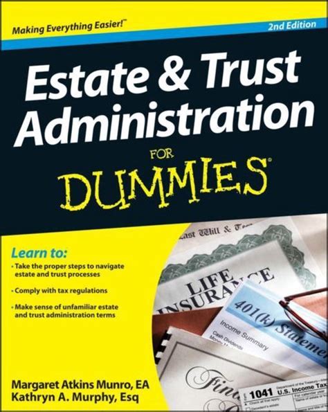 estate and trust administration for dummies estate and trust administration for dummies PDF