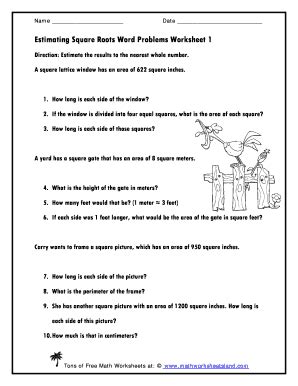 estimating square roots word problems pdf Kindle Editon