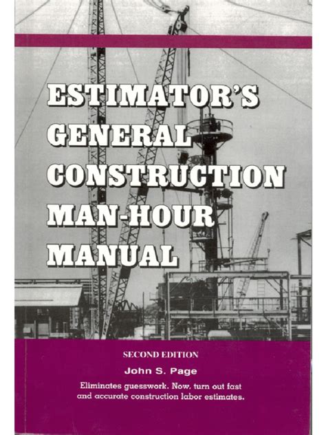 estimator general construction man hour manual free pdf Kindle Editon