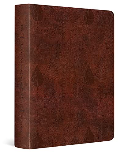 esv single column journaling bible trutone chestnut leaves design Kindle Editon