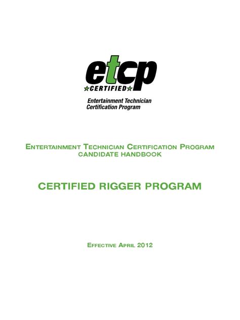 etcp rigging practice test Doc