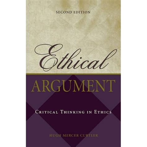 ethical argument critical thinking in ethics Doc