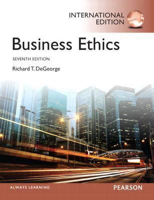 ethical guidelines by richard degeorge Reader