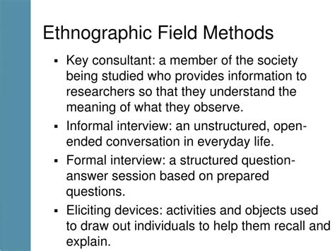 Ethnographic Field Methods New School Course Catalog