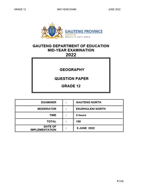 ethnology grade 12 question paper 2012 Doc