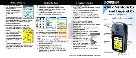 etrex venture cx manual Reader