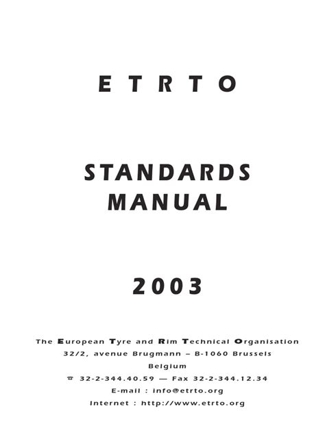 etrto standard manual download PDF