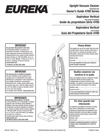 eureka maxima service manual Reader