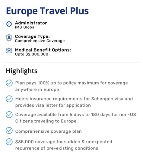 europe travel insurance