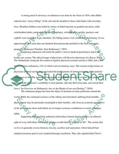 euthanasia outline research paper PDF