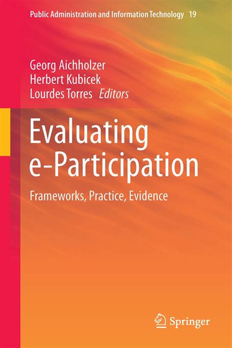 evaluating e participation frameworks administration information Kindle Editon