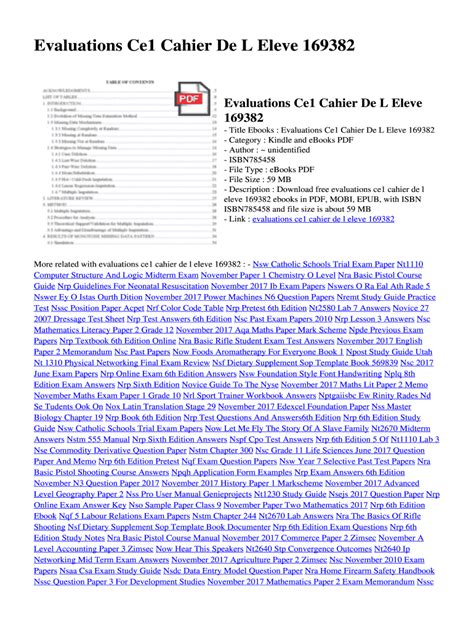 evaluations CE1 cahier de l eleve 169382 pdf PDF