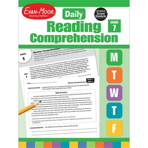 evan moor daily comprehension PDF