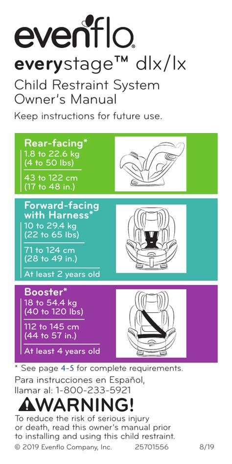 evenflo triumph advance instruction manual PDF