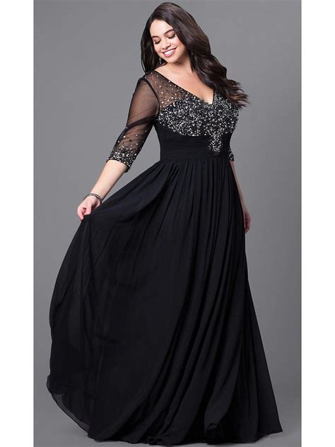 evening gowns plus size