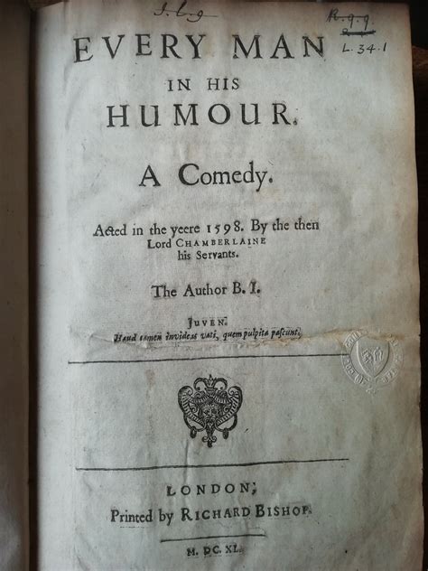 every man out of his humour english Kindle Editon