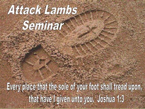 every place your foot shall tread the attack lambs PDF