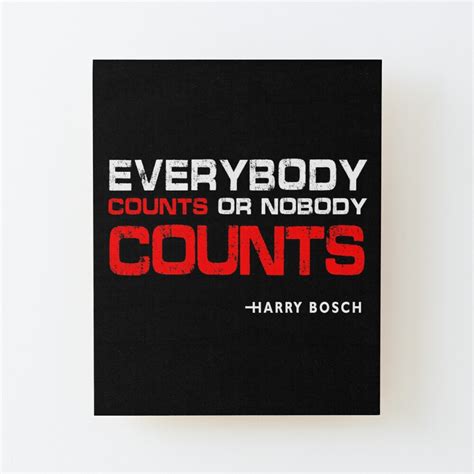 everybody counts or nobody counts