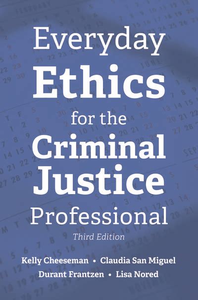 everyday ethics for the criminal justice professional Epub