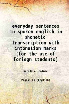 everyday sentences in spoken english in phonetic transcription with intonation marks Kindle Editon