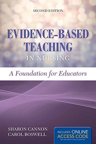 evidence based teaching in nursing a foundation for educators Doc