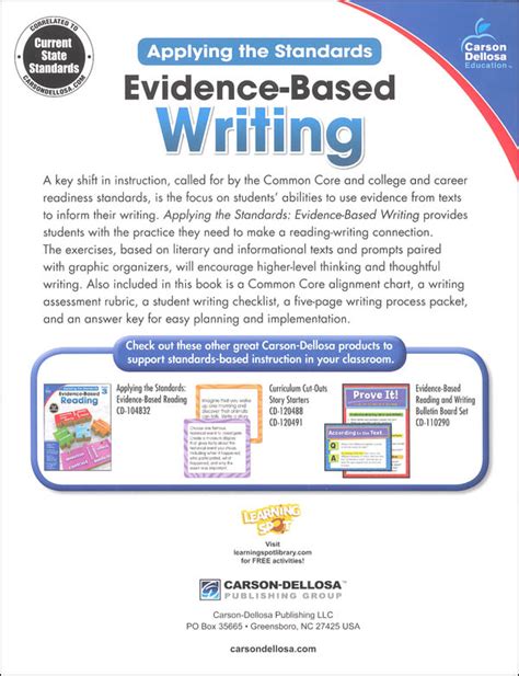 evidence based writing grade 3 applying the standards Epub