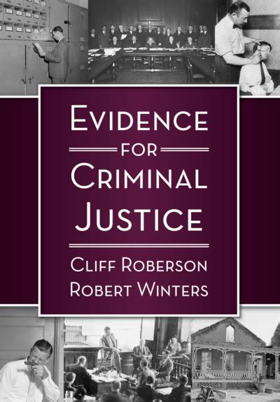 evidence criminal justice cliff roberson Kindle Editon