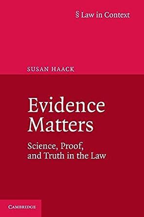 evidence matters science proof and truth in the law law in context Kindle Editon