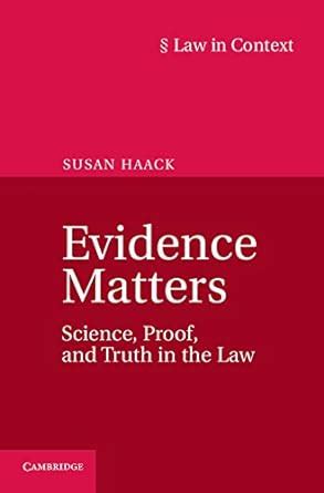 evidence matters science proof and truth in the law law in context Kindle Editon