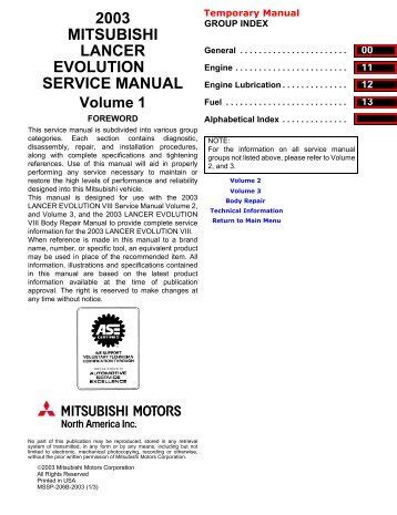 evolution 8 service manual Kindle Editon