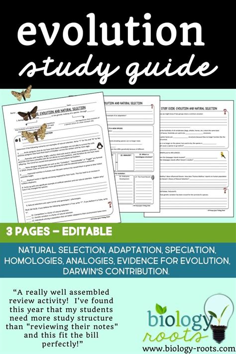evolution study guide biology Epub