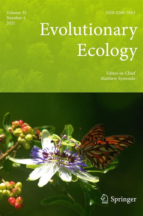 evolutionary ecology PDF