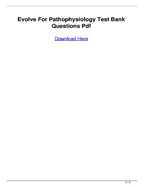 evolve for pathophysiology test bank questions pdf Reader