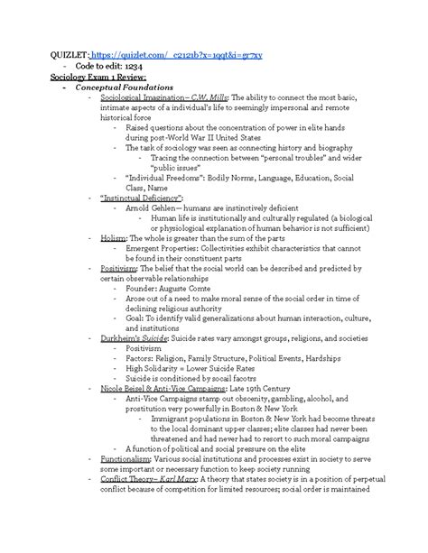 exam 1 sociology quizlet