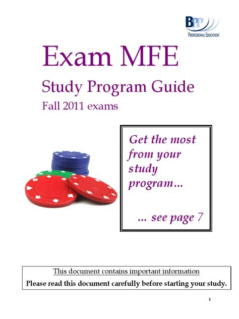 exam mfe study manual pdf pdf Doc