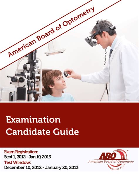 examination candidate guide american board of optometry Reader