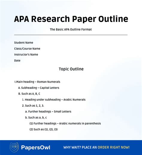 example apa research paper outline PDF