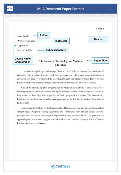 example of a research paper in mla format PDF