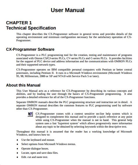 example of a simple user manual PDF