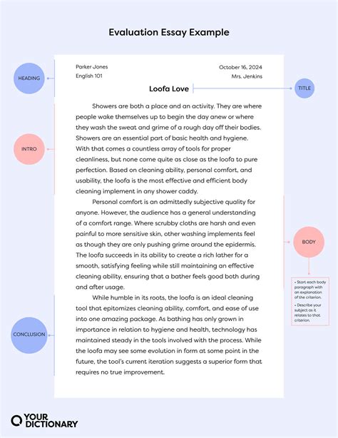 example of an evaluation paper Epub